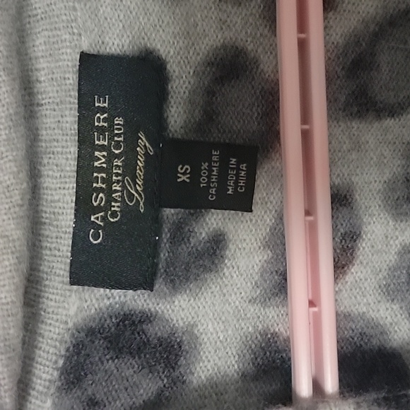 Cashmere leapord print cardigan - Picture 2 of 3